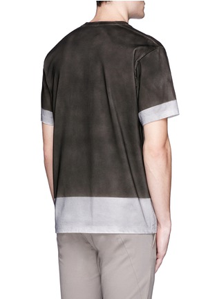 Back View - Click To Enlarge - ATTACHMENT - Colourblock cotton T-shirt