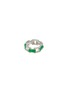 Main View - Click To Enlarge - SAMUEL KUNG - Diamond jade 18k white gold chain effect ring