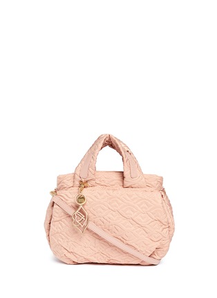 Main View - Click To Enlarge - SEE BY CHLOÉ - 'Bisou' logo stitch shoulder bag