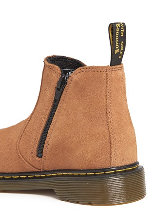 Detail View - Click To Enlarge - DR. MARTENS - 'Banzai' suede kids Chelsea boots