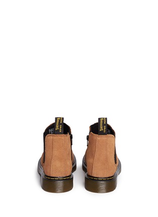 Back View - Click To Enlarge - DR. MARTENS - 'Banzai' suede kids Chelsea boots