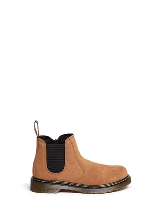 Main View - Click To Enlarge - DR. MARTENS - 'Banzai' suede kids Chelsea boots