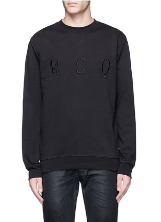 Main View - Click To Enlarge - MC Q - Logo embroidered sweatshirt