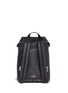 Back View - Click To Enlarge - VALENTINO GARAVANI - 'Rockstud' flap drawstring leather backpack