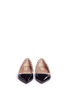 Front View - Click To Enlarge - VALENTINO GARAVANI - 'Rockstud' patent leather skimmer flats