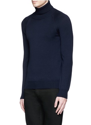 Front View - Click To Enlarge - SAINT LAURENT - Turtleneck wool sweater