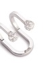 Detail View - Click To Enlarge - KIM MEE HYE - 'Double Rocker' diamond 18k white gold lip ring