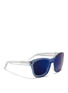 Figure View - Click To Enlarge - 3.1 PHILLIP LIM - Mounted lens acetate D-frame sunglasses