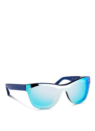 Figure View - Click To Enlarge - 3.1 PHILLIP LIM - Mounted lens acetate D-frame sunglasses
