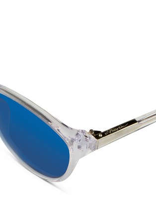 Detail View - Click To Enlarge - 3.1 PHILLIP LIM - Oversize acetate cat eye mirror sunglasses