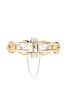 Figure View - Click To Enlarge - EDDIE BORGO - 'Sibyl' chain rock crystal cabochon moon cuff