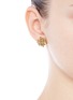 Figure View - Click To Enlarge - EDDIE BORGO - 'Sunburst' rock crystal stud earrings