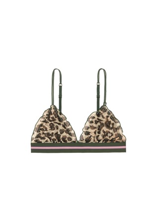 Main View - Click To Enlarge - 72930 - 'Regipetto' leopard print tulle bralette