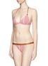 Figure View - Click To Enlarge - 72930 - 'Wild Rose' stripe elastic waist lace briefs