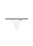 Main View - Click To Enlarge - 72930 - 'Room Service' stripe elastic lace thong