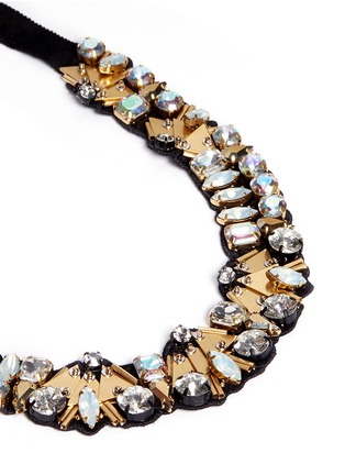 Detail View - Click To Enlarge - J.CREW - Bead and crystal fabric-backed necklace