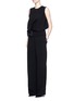 Figure View - Click To Enlarge - MS MIN - Belted crepe jumpsuit