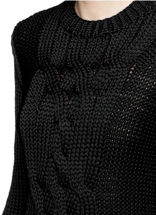Detail View - Click To Enlarge - MS MIN - Cable knit sweater
