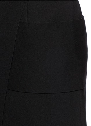 Detail View - Click To Enlarge - MS MIN - Asymmetric drape front skirt