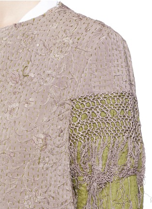 Detail View - Click To Enlarge - BY WALID - 'Gigi' one of a kind piano shawl silk coat