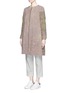 Front View - Click To Enlarge - BY WALID - 'Gigi' one of a kind piano shawl silk coat