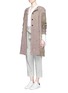 Figure View - Click To Enlarge - BY WALID - 'Gigi' one of a kind piano shawl silk coat