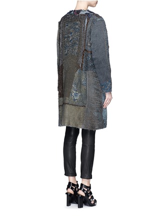 Back View - Click To Enlarge - BY WALID - 'Gigi' Chinese silk panel one of a kind coat