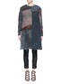 Main View - Click To Enlarge - BY WALID - 'Gigi' Chinese silk panel one of a kind coat