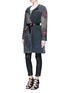 Figure View - Click To Enlarge - BY WALID - 'Gigi' Chinese silk panel one of a kind coat