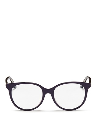Main View - Click To Enlarge - DIOR - 'Montaigne' acetate round optical glasses