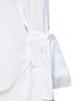 Detail View - Click To Enlarge - MATICEVSKI - 'Pivoted' sleeve tie cotton poplin shirt
