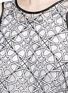 Detail View - Click To Enlarge - MATICEVSKI - 'Interstellar' star jacquard sleeveless cape flare top