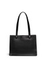 Back View - Click To Enlarge - CHLOÉ - 'Faye' small suede trim grainy leather tote