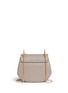 Back View - Click To Enlarge - CHLOÉ - 'Drew' small grainy leather shoulder bag