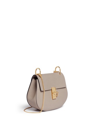 Figure View - Click To Enlarge - CHLOÉ - 'Drew' small grainy leather shoulder bag