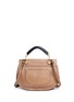 Back View - Click To Enlarge - CHLOÉ - 'Goldie' medium suede trim leather satchel