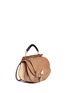 Figure View - Click To Enlarge - CHLOÉ - 'Goldie' medium suede trim leather satchel