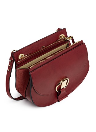Detail View - Click To Enlarge - CHLOÉ - 'Goldie' small leather satchel