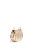 Figure View - Click To Enlarge - CHLOÉ - 'Drew' mini metallic leather shoulder bag