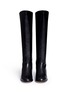 Figure View - Click To Enlarge - PEDDER RED - 'Perry' knee high leather boots