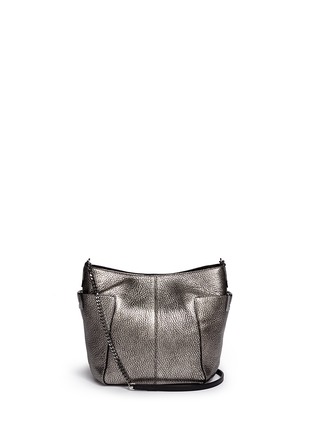 Main View - Click To Enlarge - JIMMY CHOO - 'Annabelle' metallic leather shoulder bag