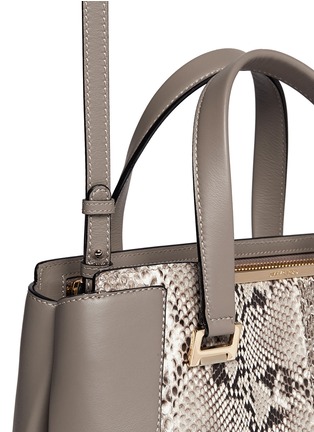 Detail View - Click To Enlarge - JIMMY CHOO - 'Alfie' medium python patchwork tote