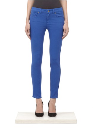 Main View - Click To Enlarge - ALEXANDER MCQUEEN - Skinny-fit cropped jeans