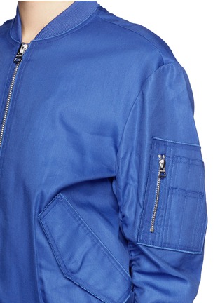 Detail View - Click To Enlarge - ACNE STUDIOS - Signature cotton-blend bomber jacket