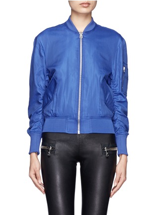 Main View - Click To Enlarge - ACNE STUDIOS - Signature cotton-blend bomber jacket