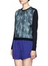 Front View - Click To Enlarge - ACNE STUDIOS - Liona printed silk front sweater