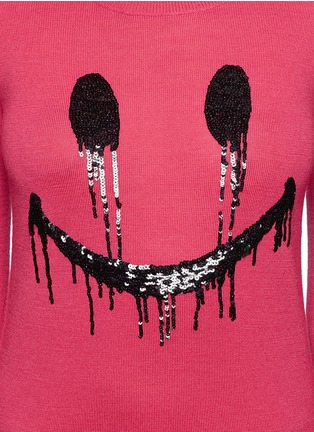 Detail View - Click To Enlarge - MARKUS LUPFER - Smile sequin sweater