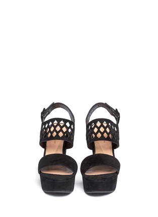 Figure View - Click To Enlarge - CLERGERIE - 'Brazzia' suede wedge sandal 