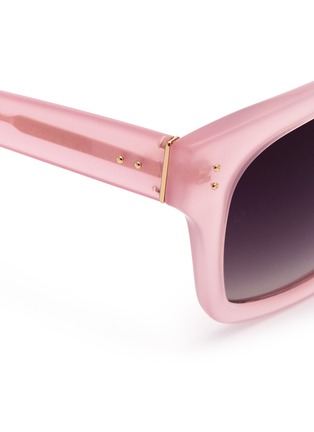 Detail View - Click To Enlarge - LINDA FARROW - Iconic D-frame acetate sunglasses