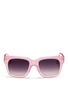 Main View - Click To Enlarge - LINDA FARROW - Iconic D-frame acetate sunglasses